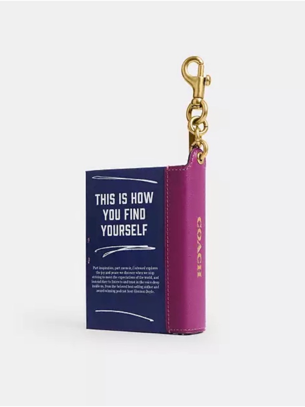 SOLD π Coach Book Bag Charm - Untamed By Glennon Doyle - Picture 2 of 7